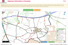 Map of Knowsleys HIghways